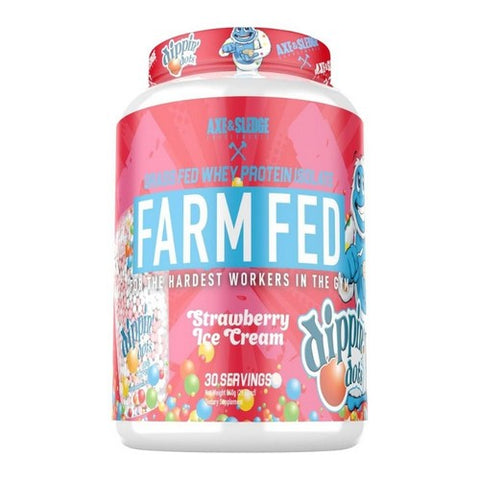 Axe And Sledge, Farm Fed Dippin Dots Strawberry Ice Cream, 840 Grams Axe And Sledge