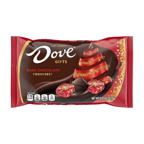 Promises Dark Chocolate Christmas Candy Gifts 8.87 Oz (Case Of 36) by Dove