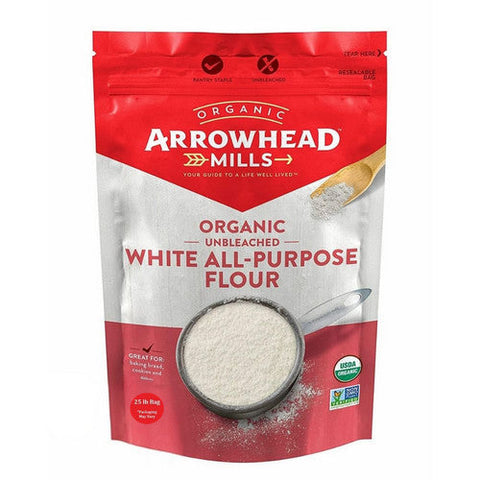 Arrowhead Mills, Organic Enriched Unbleached White Flour, 25 Lbs Arrowhead Mills