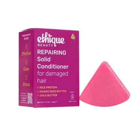 Ethique, Repairing Solid Conditioner Bar For Damaged Hair, 2.1 Oz Ethique