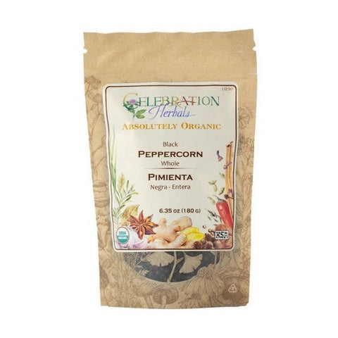 Celebration Herbals, Organic Peppercorns Black, 16 Oz Celebration Herbals