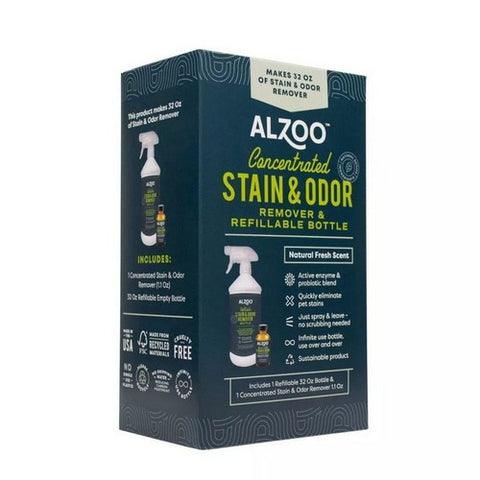 Concentrated Stain And Odor Remover Kit Vanilla Scented 32 Oz by Alzoo