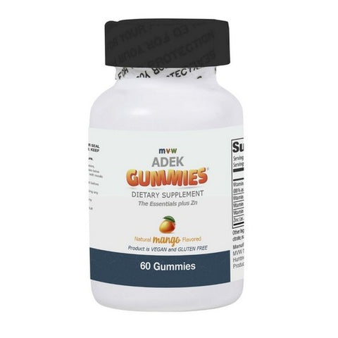 Aedk The Essentials With Zinc Gummies Mango 60 Count by MVW Complete