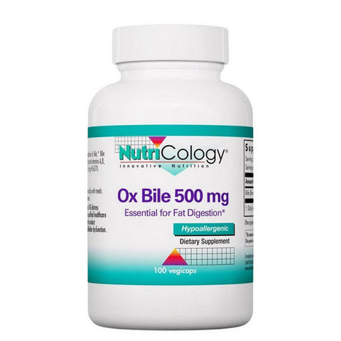 Nutricology/ Allergy Research Group, Ox Bile, 500 Mg, 100 Vegicaps Nutricology/ Allergy Research Group