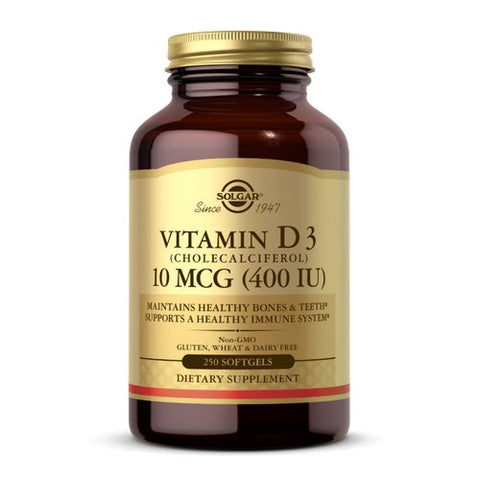 Vitamin D3 (Cholecalciferol) 250 S Gels by Solgar