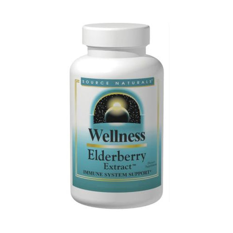 Source Naturals, Wellness Elderberry Extract, 500 mg, 60 Tabs Source Naturals
