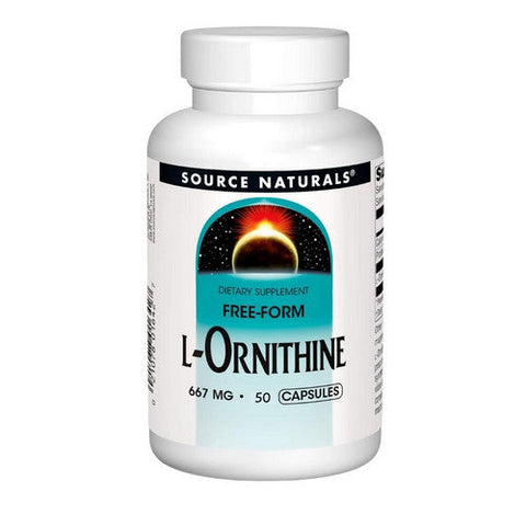 Source Naturals, L-Ornithine, 667 mg, 50 Caps Source Naturals