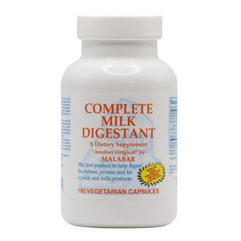 Malabar Formulations, Complete Milk Digestant Premium Formula, 180 Veg Caps Malabar Formulations