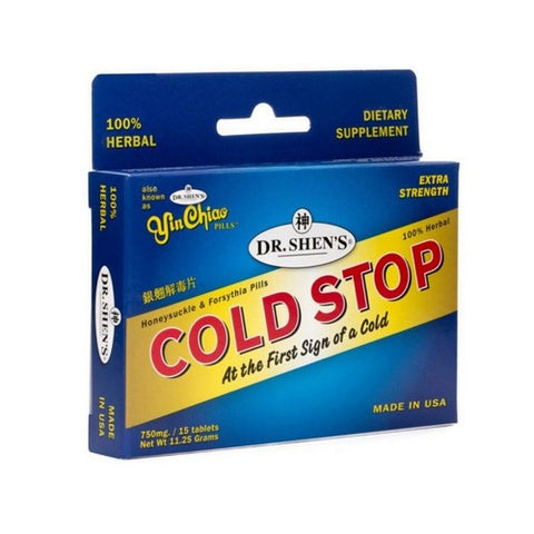 Dr. Shen's, Coldstop Yin Chi, 750 Mg, 15 Tabs Dr. Shen's