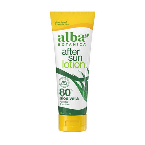 Alba Botanica, After Sun Lotion 85% Aloe Vera, 8 Oz Alba Botanica