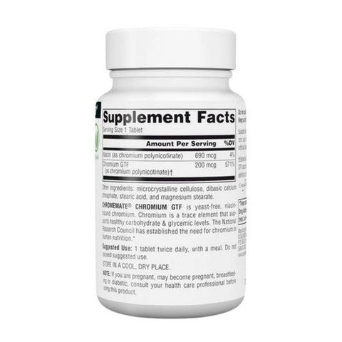 Source Naturals, Chromemate Chromium GTF Yeast Free, 200 Mcg, 240 Tabs Source Naturals