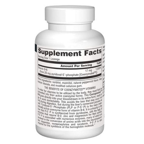 Source Naturals, Coenzymated B-6 Sublingual, 25 mg, 30 Tabs Source Naturals