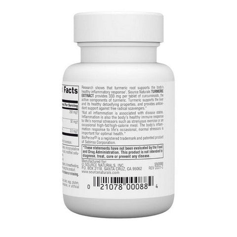 Source Naturals, Turmeric Extract, 50 Tabs Source Naturals
