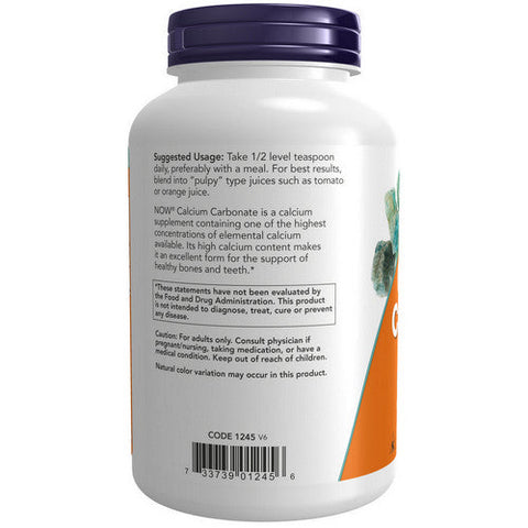 Now Foods, Calcium Carbonate Powder, 12 Oz Now Foods