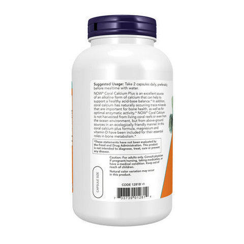 Now Foods, Coral Calcium Plus, 250 Vcaps Now Foods