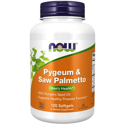 Now Foods, Pygeum & Saw Palmetto Extract, 25 mg/80 mg, 120 Softgels Now Foods