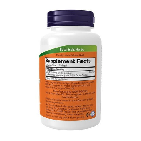 Now Foods, Saw Palmetto Extract, 160 mg, 240 Softgels Now Foods