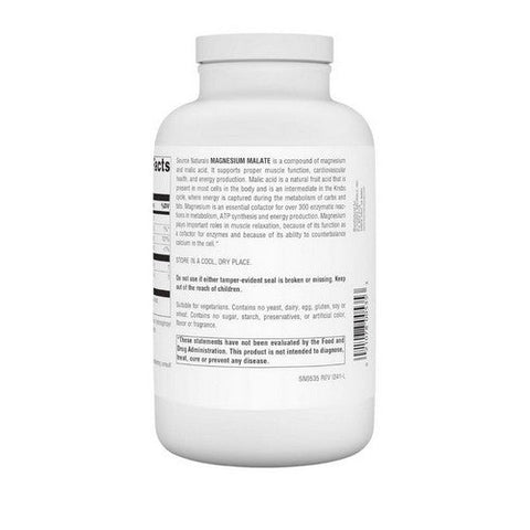 Source Naturals, Magnesium Malate, 360 Tabs Source Naturals
