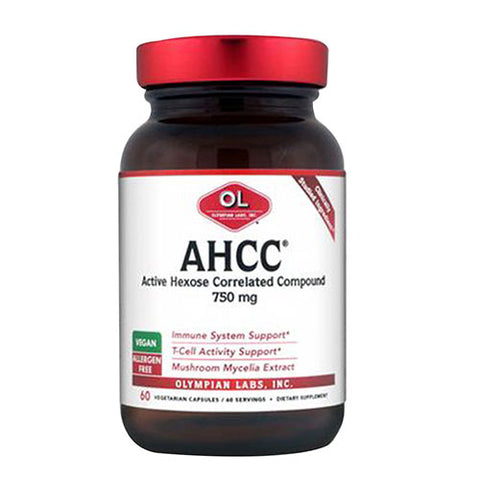 Olympian Labs, AHCC, 750mg, 60 caps Olympian Labs