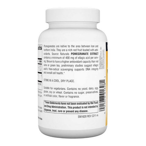 Source Naturals, Pomegranate Extract, 500 Mg, 120 tabs Source Naturals