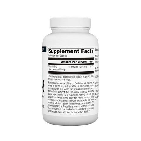 Source Naturals, Vitamin D-3, 5000 IU, 240 Caps Source Naturals