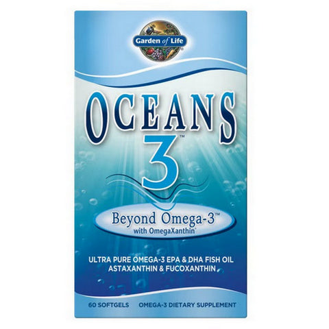 Oceans 3 Beyond Omega-3 With Omegaxanthin 60 Softgels by Garden of Life