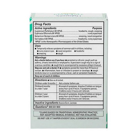 Hylands, Baby Tiny Cold Relief Quick-Dissolve, 125 Count Hylands